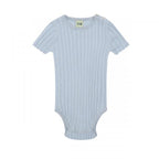 Baby rib body kortærmet - Pale blue