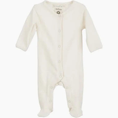 Newborn pointelle suit - Offwhite